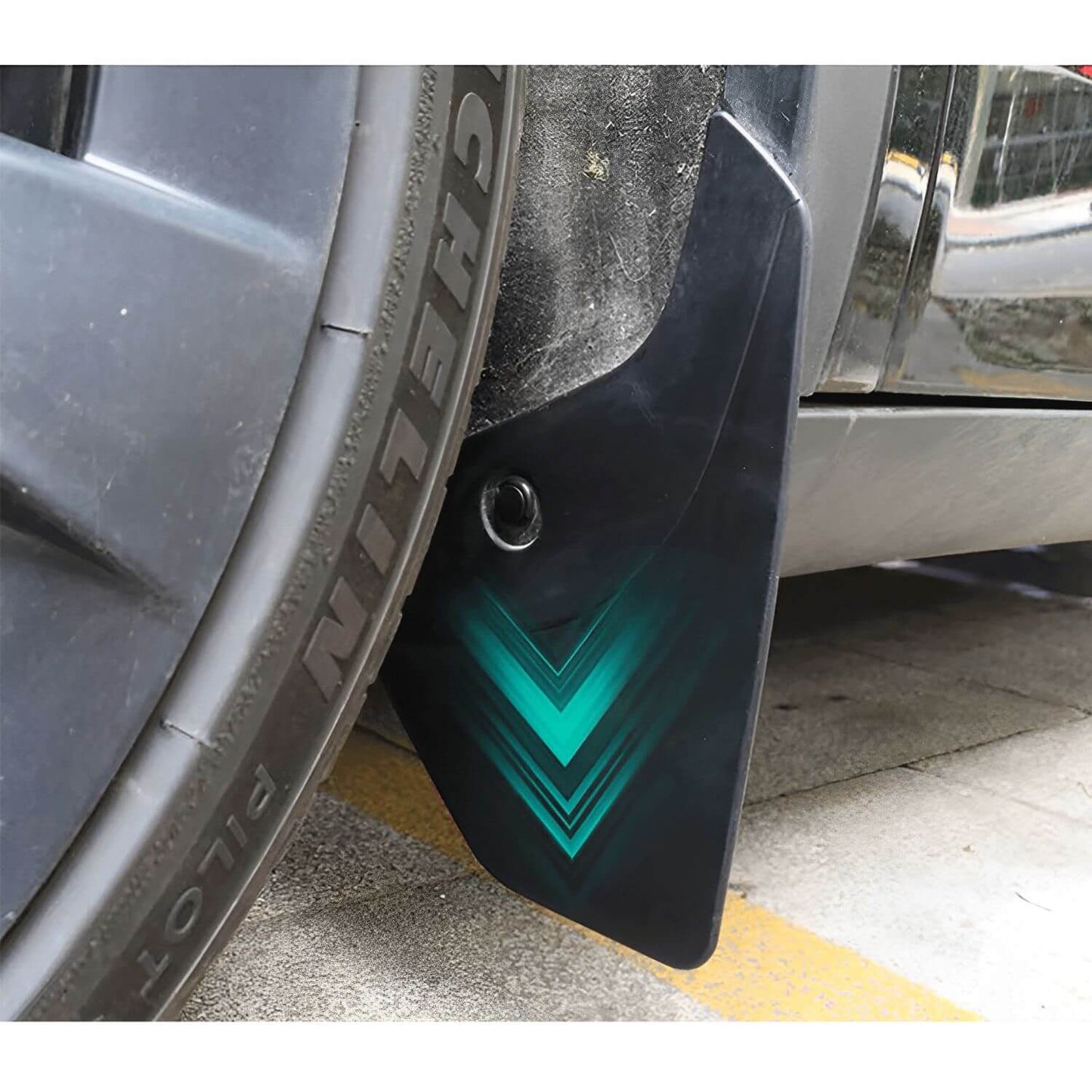 Tesla Model 3 Mud Flaps (4 piece complete set) - EnjoyEV