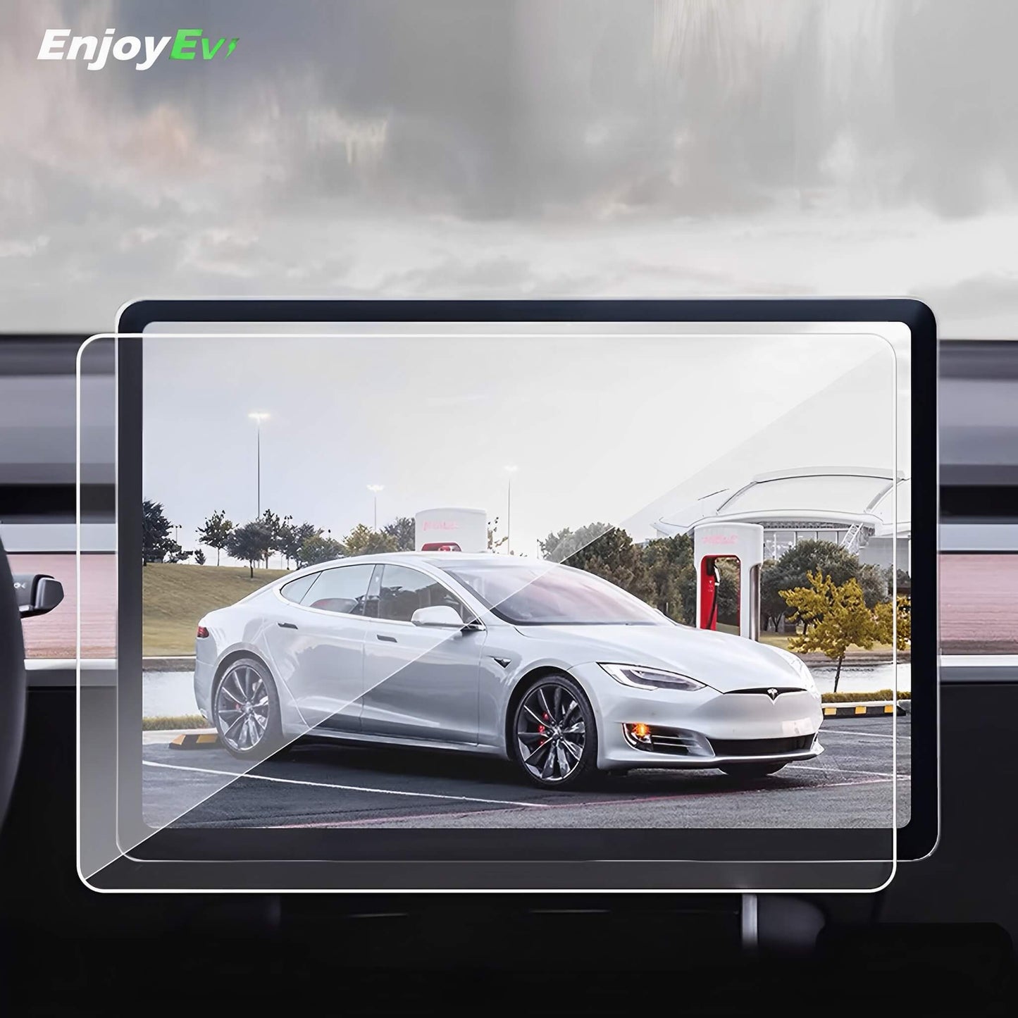 Tempered Glass Screen Protector For Telsa Model 3/Y - EnjoyEV