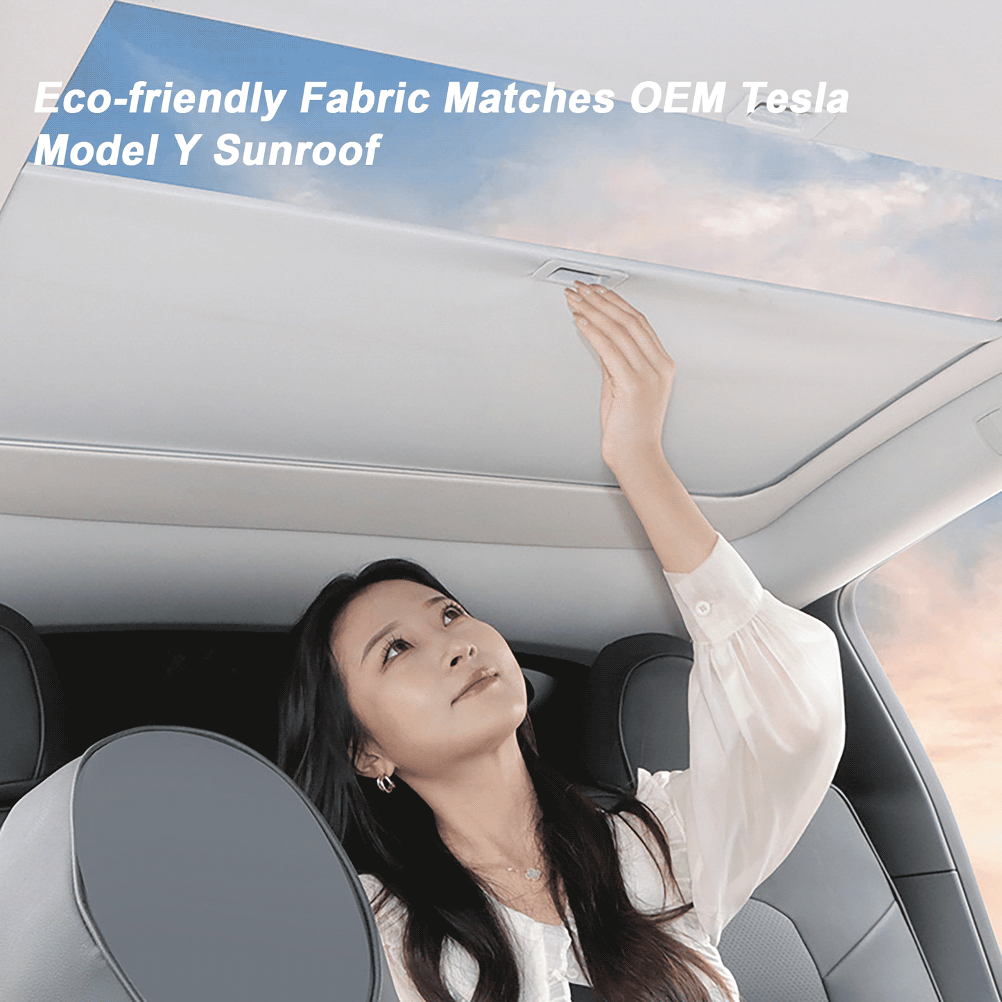 Best Tesla Model Y 3 Retractable Glass Roof Sunshade 