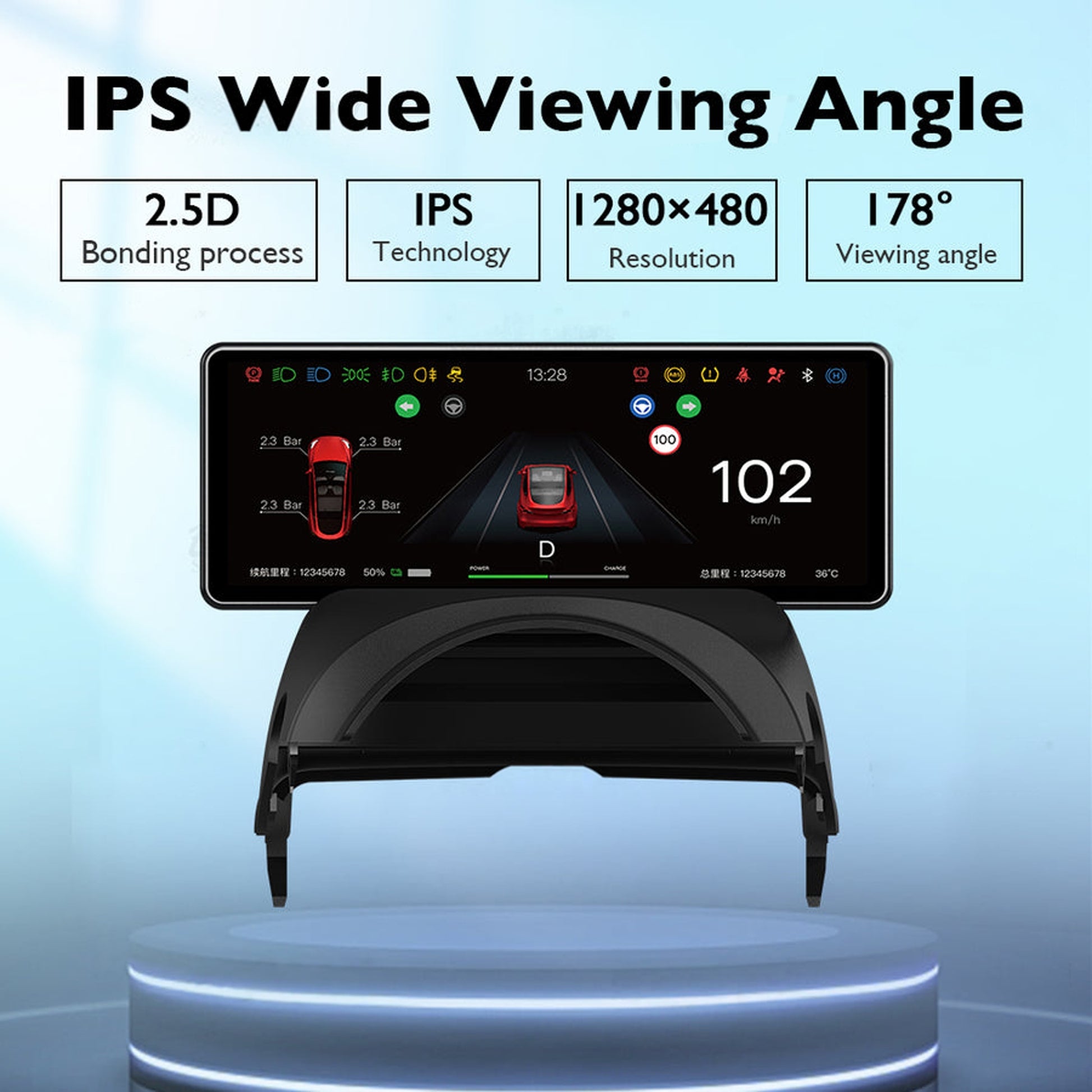 Tesla Model 3 & Y H6 Mini Dash Screen Display