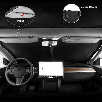 Tesla Model Y/3 Windshield Glass Sunshade - EnjoyEV