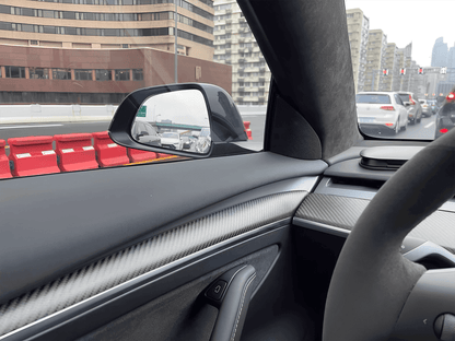 Rear Carbon Fiber Dashboard Cover Cap for Tesla Model 3 & Y - EnjoyEV