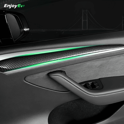 Carbon Fiber Door Trim Cover for Tesla Model 3 & Y - EnjoyEV