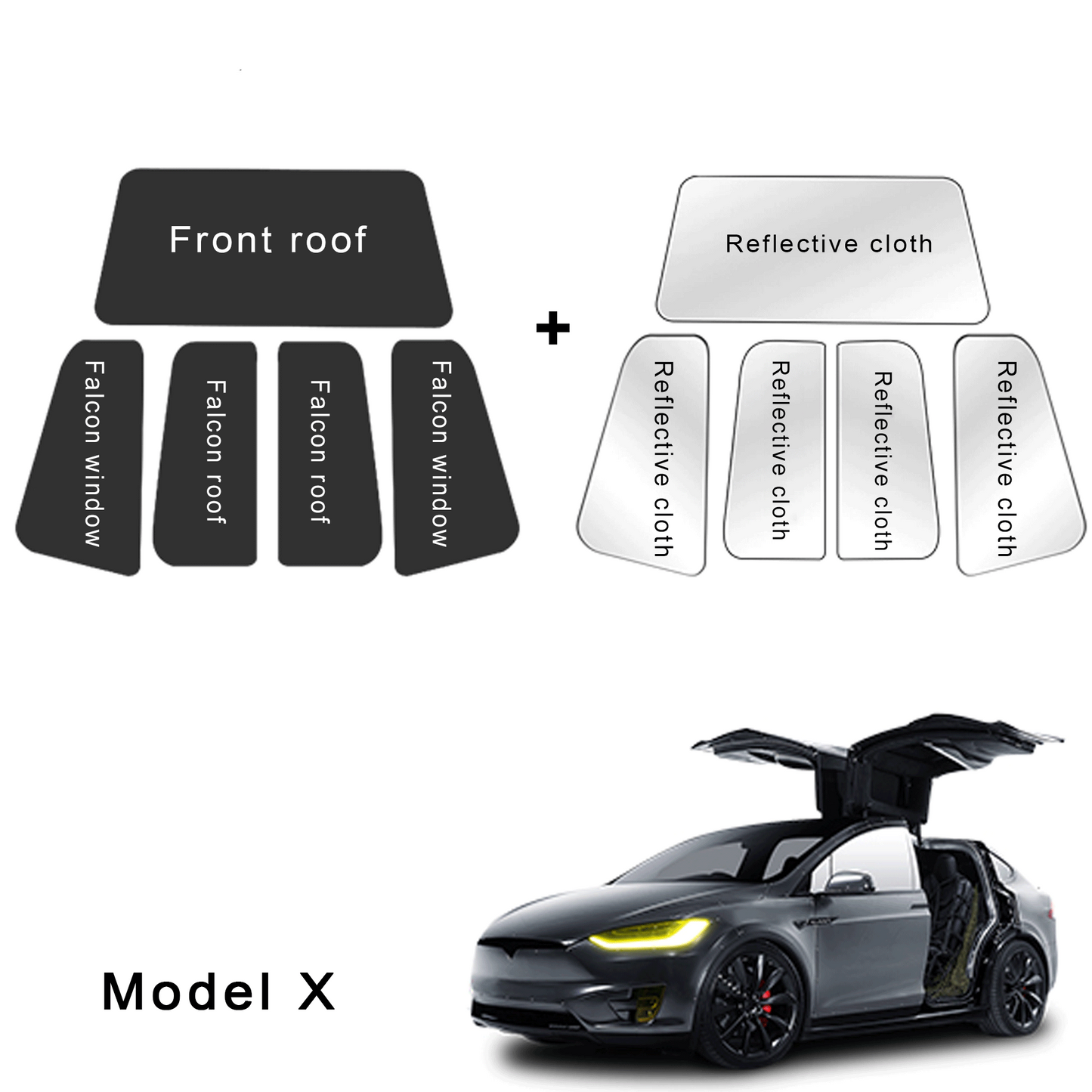 Roof Sunshade For Tesla Model X