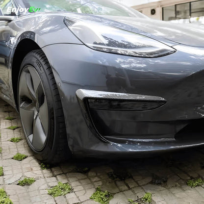 Real Carbon Fiber Fog Light Trim for Tesla Model 3&Y - EnjoyEV