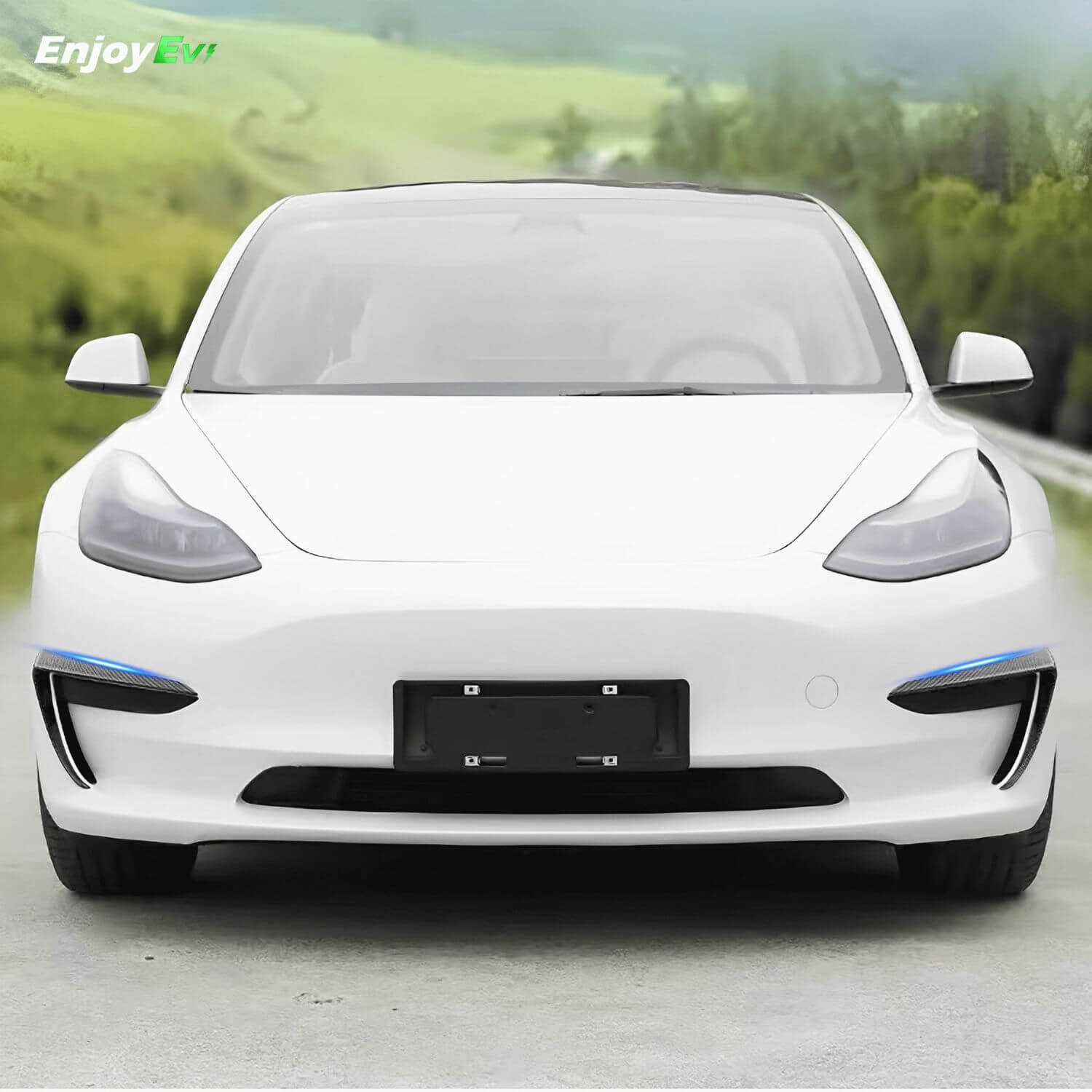 Best Carbon Fiber Fog Light Trim for Tesla Model 3&Y - EnjoyEV