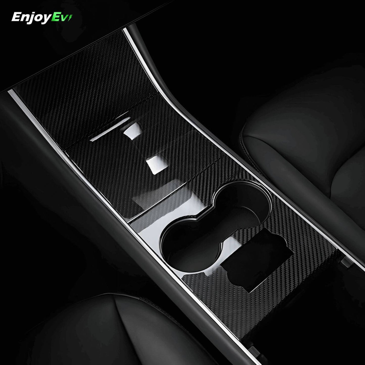 Tesla model y 3 carbon fiber center console wrap vinyls