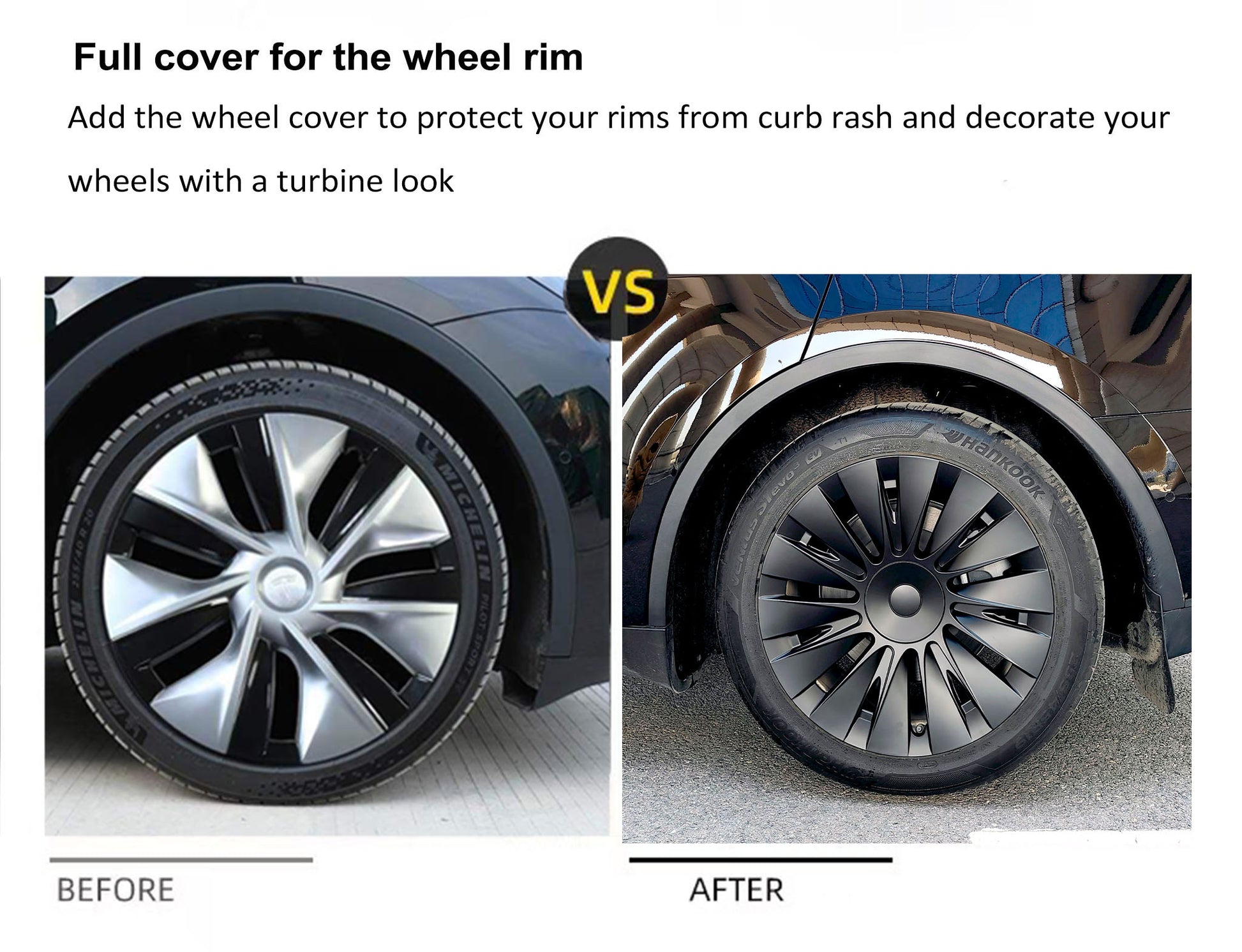 Best wheel Covers replacement for Tesla Model Y Gemini 19'' - EnjoyEV