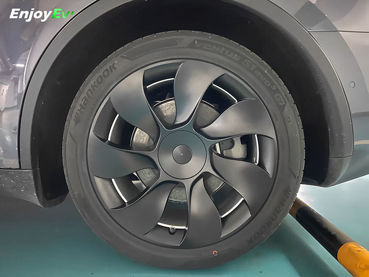 Tesla Model Y 19 '' Gemini Wheels Cover Matte Black - EnjoyEV