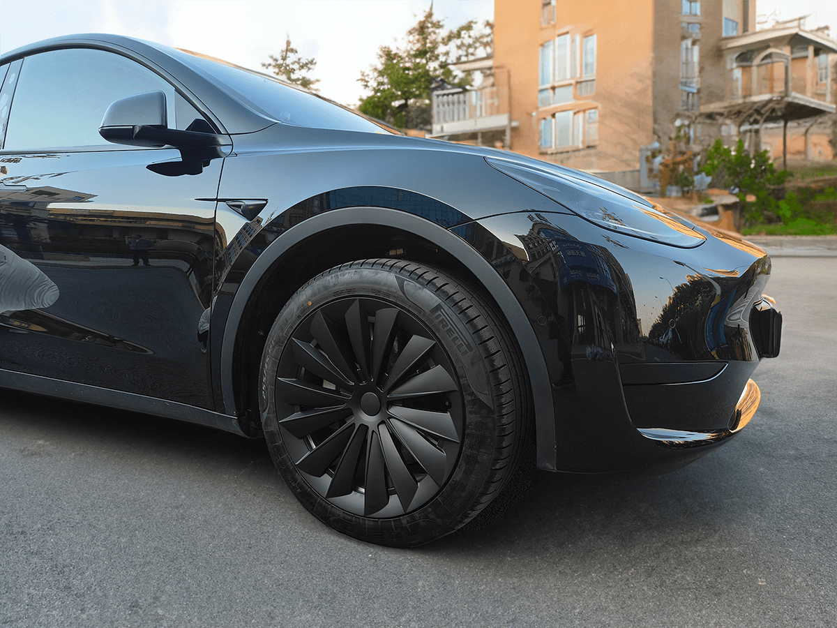 Cyclone Style Hubcaps For Tesla Model Y 19'' Gemini wheels - EnjoyEV