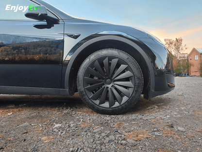 Cyclone Style Hubcaps For Tesla Model Y 19'' Gemini wheels - EnjoyEV