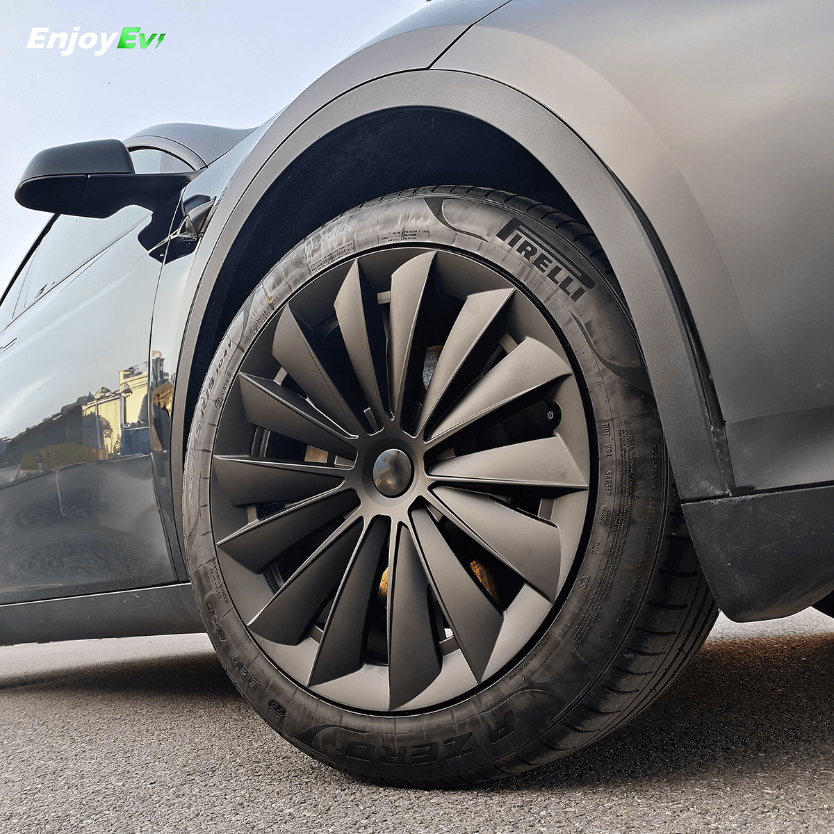 Best Wheep Cap Hubcaps For Tesla Model Y 19'' Gemini wheels - EnjoyEV